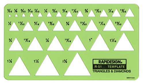 ''Rapidesign Triangles and DIAMONDs Template, 1 Each (R51)''