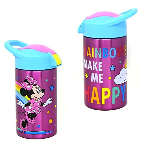 ''Zak Designs, Inc. Minnie Mouse Stainless Steel Bottle for Kids - DISNEY Minnie Mouse Kids Insulated