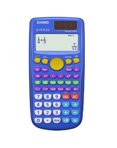 CASIO fx-55 PLUS Elementary/Middle School Fraction Calculator