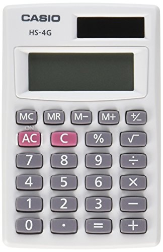 ''Casio HS-4G Handheld SOLAR Calculator, Small''