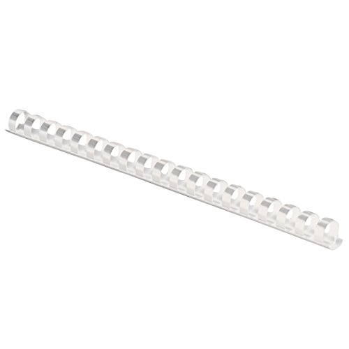 ''Fellowes 52372 Plastic Comb Bindings, 1/2'''' Diameter, 90 SHEET Capacity, White (Pack of 100 Combs)''