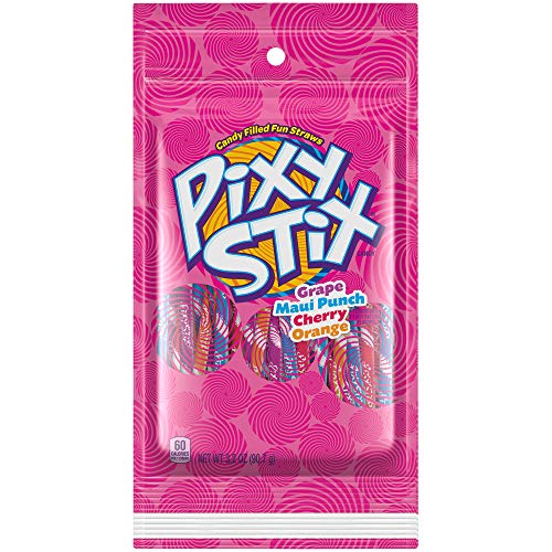 ''Pixy Stix CANDY Filled Fun Straws, 3.2 Ounce, Pack of 12''