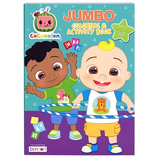 Bendon Cocomelon Jumbo COLORING and Activity BOOK