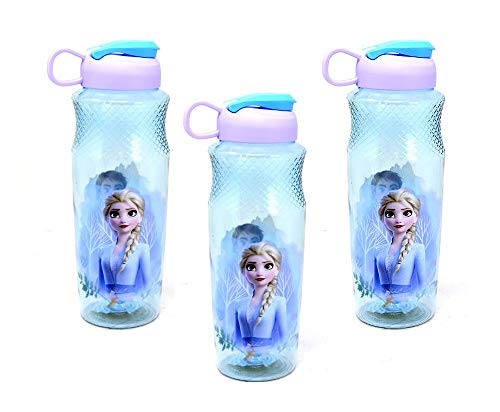 ''[3-Pack] DISNEY's Frozen II Elsa 30oz Sullivan Sports Water Bottle, BPA-free, Blue/Purple''