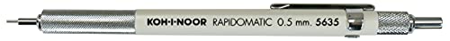 ''Koh-I-Noor Rapidomatic Mechanical PENCIL.5mm lead, White, 1 Each (5635)''