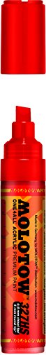 ''Molotow ONE4ALL Acrylic PAINT Marker, 4-8mm, Traffic Red, 1 Each (327.552)''