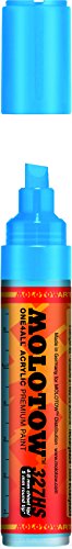 ''Molotow ONE4ALL Acrylic PAINT Marker, 4-8mm, Shock Blue Middle, 1 Each (327.553)''