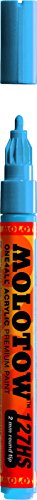 ''MOLOTOW ONE4ALL Acrylic PAINT Marker, 2mm, Shock Blue, 1 Each (127.236)''