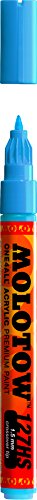 ''Molotow ONE4ALL Acrylic PAINT Marker, 1.5mm, Shock Blue Middle, 1 Each (127.405)''