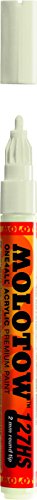 ''Molotow ONE4ALL Acrylic PAINT Marker, 2mm, Nature White, 1 Each (127.235)''