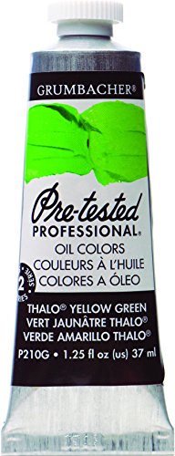 ''Grumbacher Pre-Tested Oil PAINT, 37ml/1.25 Ounce, Thalo Yellow Green (P210G)''