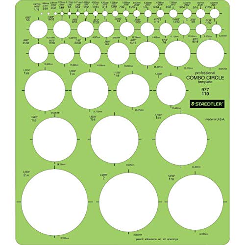 Product Image - Staedtler Combo Circle Template 977 110