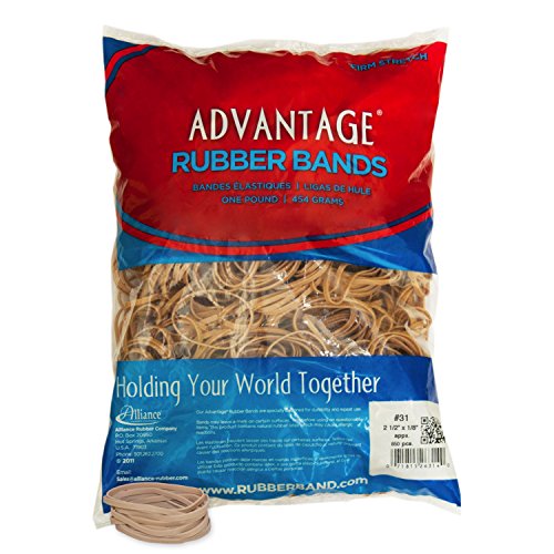 ''Alliance RUBBER 26314 Advantage RUBBER BANDS Size #31, 1 lb Bag Contains Approx. 850 BANDS (2 1/2''''