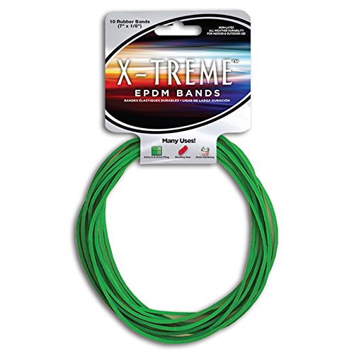 ''Alliance RUBBER 02003 EPDM Non-Latex RUBBER X-treme File BANDS, 10 Pack (7'''' x 1/8'''', Lime Green)''