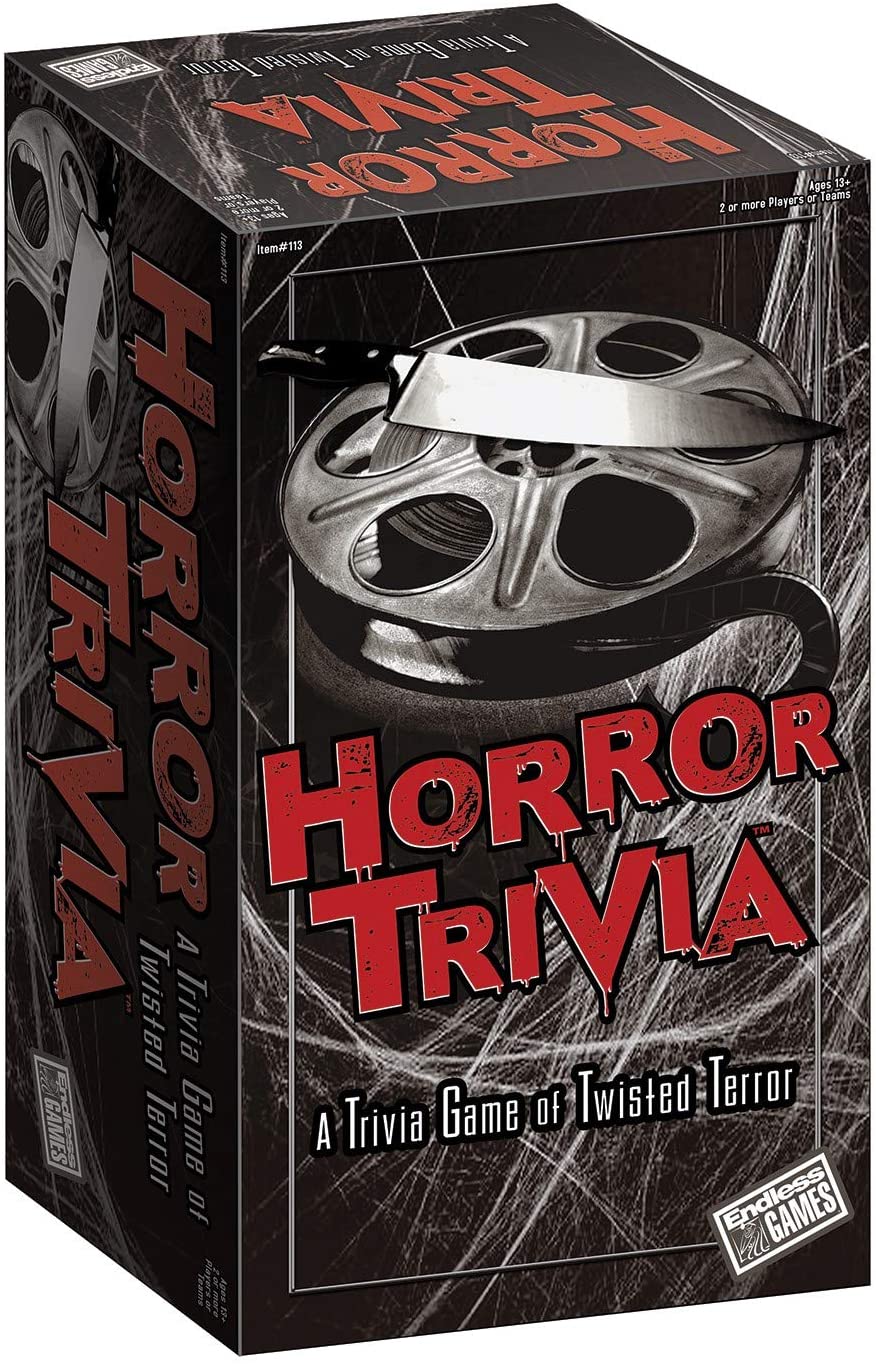 Horror Trivia Card GAME - Test Your Knowledge of Horror Pop Culture Facts with 300 Scary Fun Trivia 