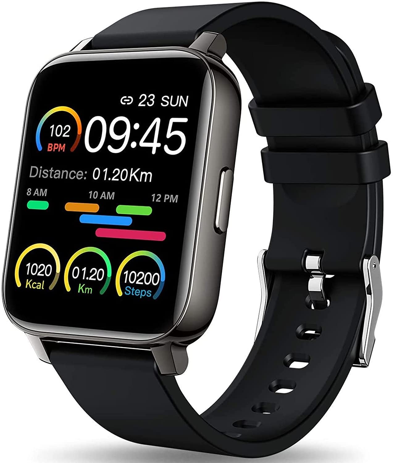 ''MuGo Smart WATCH 1.69'' Fitness Tracker, SmartWATCH with Heart Rate/Sleep Monitor, Calorie/Step Cou