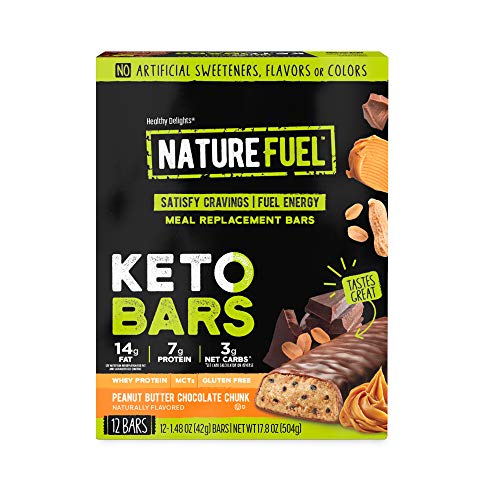 ''Healthy Delights Nature Fuel Keto Meal Replacement Bar, Gluten Free, with Whey Protein & MCTs, PANT