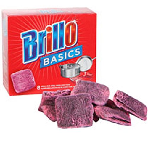 ''Brillo Basics Steel-wool SOAP Pads, 8-ct. Boxes - Pack of 4''