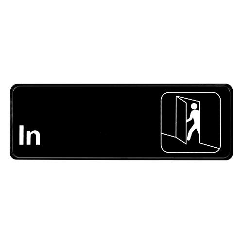 ''Alpine Industries in SIGN - Outdoor Black & White Entrance Placard w/Highly Visible Symbol for Offi