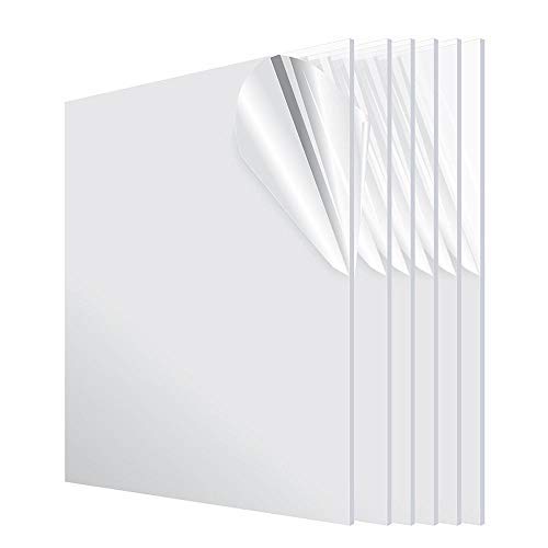 ''AdirOffice Acrylic Plexiglass SHEET 24??x24?? 1/8'' Thick - Transparent, Plastic SHEETing - Durable