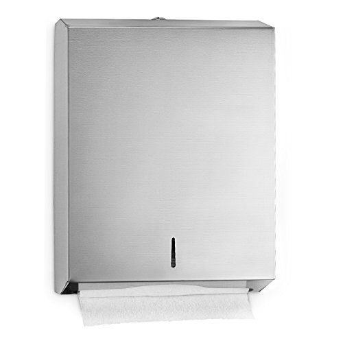 Alpine Industries C-Fold/Multifold Paper TOWEL Dispenser - Holds 400 C-Folds or 525 Multifold Tissue