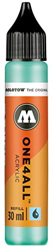 ''Molotow ONE4ALL Acrylic PAINT Refill, For Molotow ONE4ALL PAINT Marker, Lago Blue Pastel, 30ml Bott