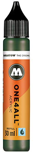''Molotow ONE4ALL Acrylic PAINT Refill, For Molotow ONE4ALL PAINT Marker, Future Green, 30ml Bottle, 