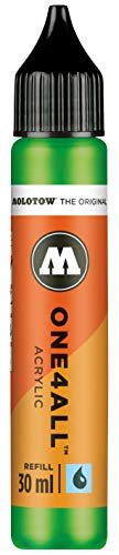''Molotow ONE4ALL Acrylic PAINT Refill, For Molotow ONE4ALL PAINT Marker, Universes Green, 30ml Bottl