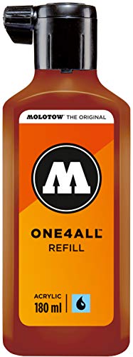 ''MOLOTOW ONE4ALL Acrylic PAINT Refill, For Molotow ONE4ALL PAINT Marker, Lobster, 180ml Bottle, 1 Ea