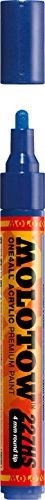 ''Molotow ONE4ALL Acrylic PAINT Marker, 4mm, True Blue, 1 Each (227.206)''