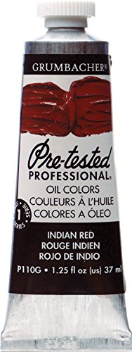 ''Grumbacher Pre-Tested Oil PAINT, 37ml/1.25 Ounce, Indian Red (P110G)''