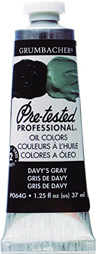 ''Grumbacher Pre-Tested Oil PAINT, 37ml/1.25 Ounce, Davy's Gray (P064G)''