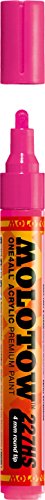 ''MOLOTOW ONE4ALL Acrylic PAINT Marker, 4mm, Neon Pink Fluorescent, 1 Each (227.231)''
