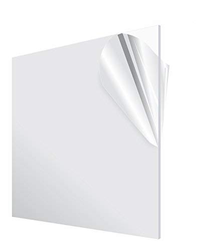 ''AdirOffice Acrylic Plexiglass SHEET 24??x24?? 1/8'' Thick- Transparent, Plastic SHEETing - Durable,