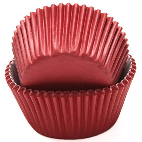 ''Chef CRAFT Classic Cupcake Liners, 50 count, Dark Red''