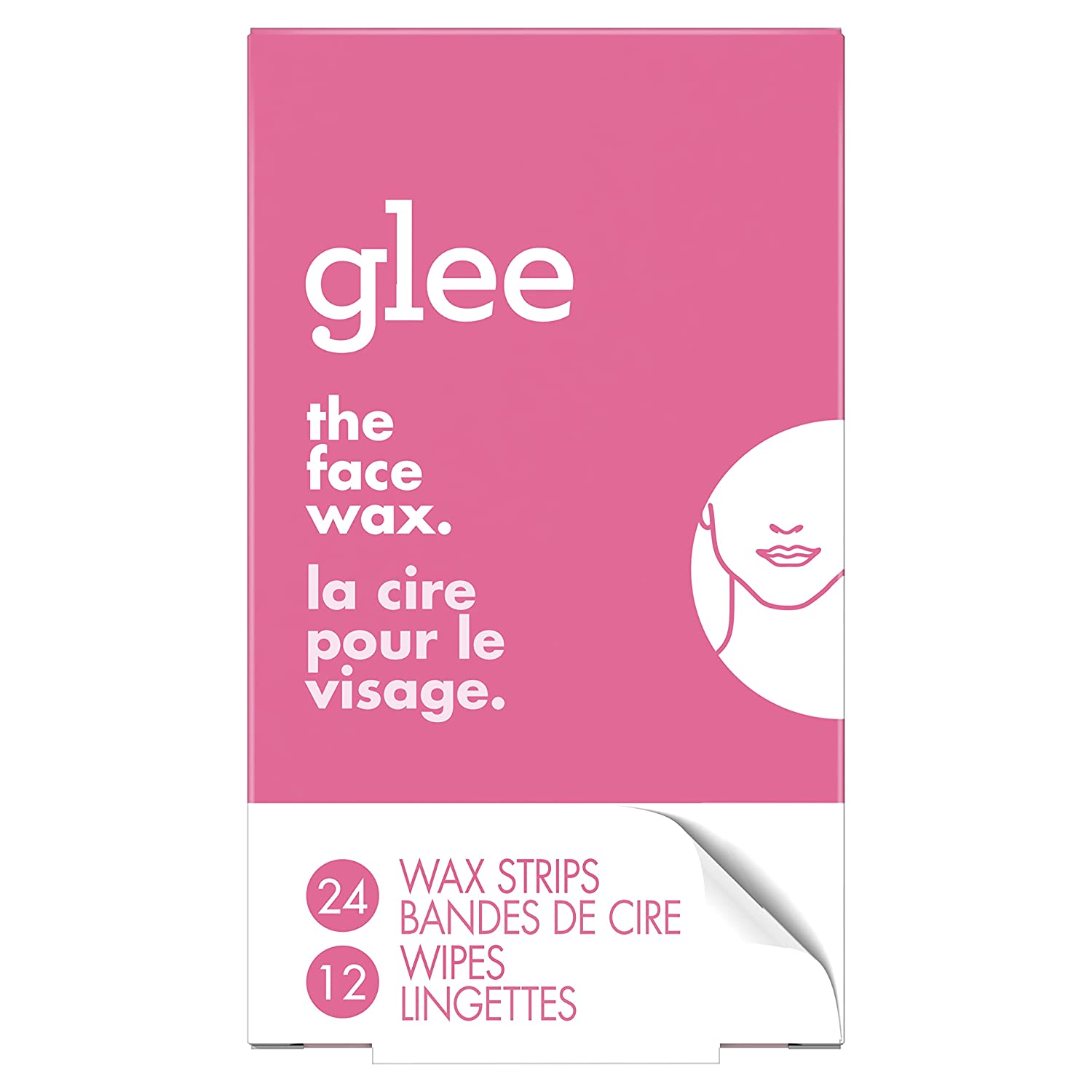 JOY Glee Face Wax Strips HAIR Removal - 24 Strips