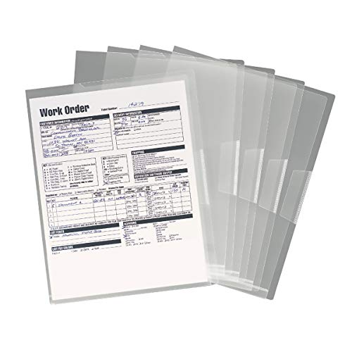 ''Smead Organized Up Poly Translucent Project JACKET, Letter Size, Clear, 5 per Pack (85751)''