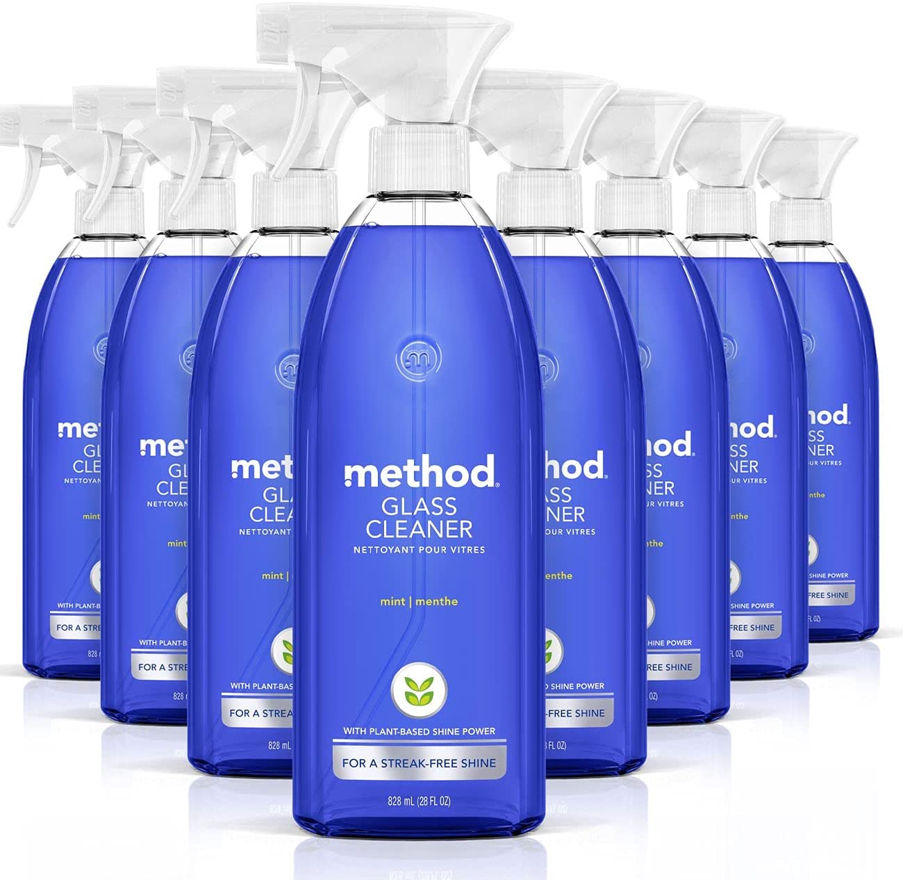 ''Method Glass Cleaner Spray, Ammonia Free & Plant-Based Solution, MIRROR & Window Cleaner - Great fo