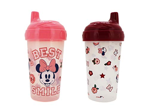 ''Cudlie DISNEY Baby Girl 2 Pack 10 Oz Hard Spout Sippy Cup for Toddler, Best Smile''