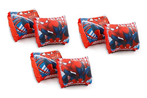 DISNEY 3-Pack Marvel Spider-Man Swimming Pool Inflatable Arm Floats Floaties