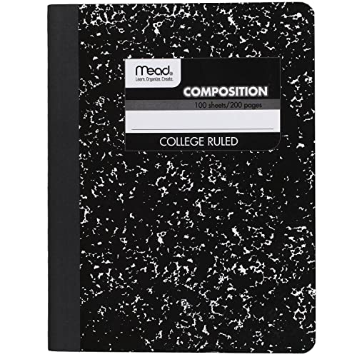 ''Mead Composition NOTEBOOK, College Ruled Comp Book, Writing Journal with Lined Paper, Home School S