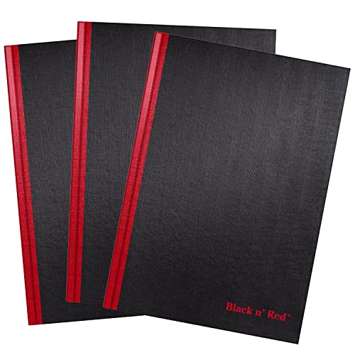 ''Black n' Red? Hardcover Business NOTEBOOK, Casebound, 96 Sheets, 3 Pack?????? (400123487)''