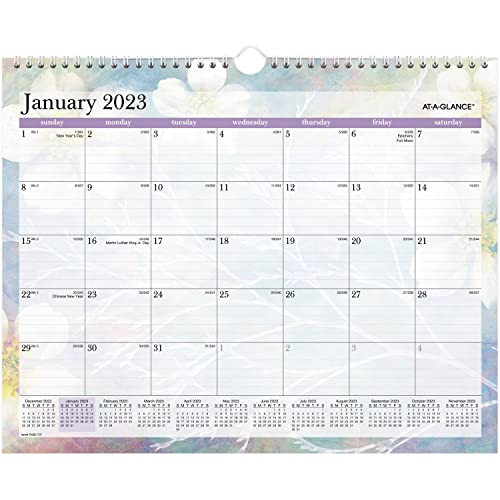 ''2023 Wall CALENDAR by AT-A-GLANCE, 15'''' x 12'''', Medium, Monthly, Dreams (PM83-707)''