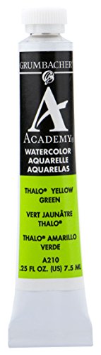''Grumbacher Academy Watercolor PAINT, 7.5ml/0.25 Ounce, Thalo Yellow Green (A210)''