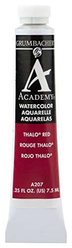 ''Grumbacher Academy Watercolor PAINT, 7.5ml/0.25 Ounce, Thalo Red (A207)''