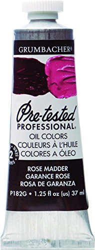 ''Grumbacher Pre-Tested Oil PAINT, 37ml/1.25 Ounce, Rose Madder Hue (P182G)''