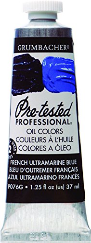 ''Grumbacher Pre-Tested Oil PAINT, 37ml/1.25 Ounce, French Ultramarine Blue (P076G)''