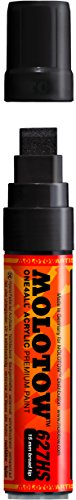 ''Molotow ONE4ALL Acrylic PAINT Marker, 15mm, Signal Black, 1 Each (627.212)''
