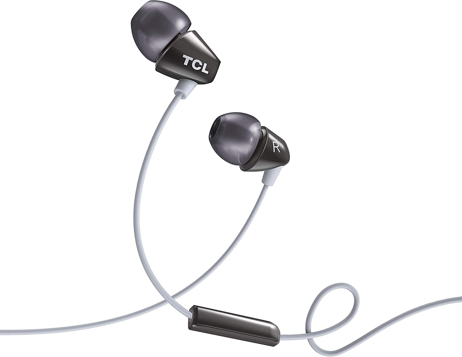 TCL SOCL100BK Socl 100 in-Ear Earbuds Wired HEADPHONE with Passive Noise Isolation and Built-in Mic 