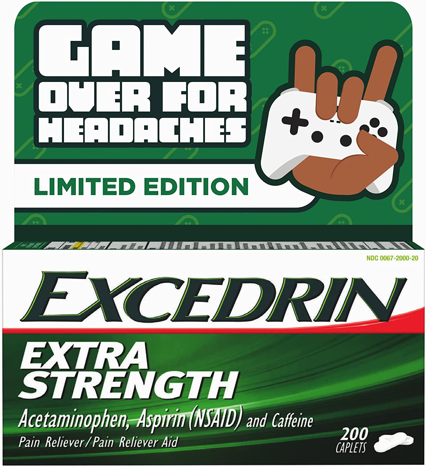 ''Excedrin GAME Over For Headaches Limited Edition Extra Strength Pain Relief Caplets For Headache Re